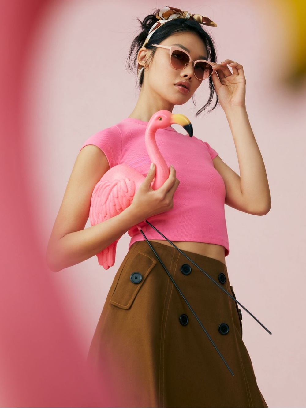 The Blair Stretch Cotton Short Sleeve Baby Tee by Maeve: Crop Edition